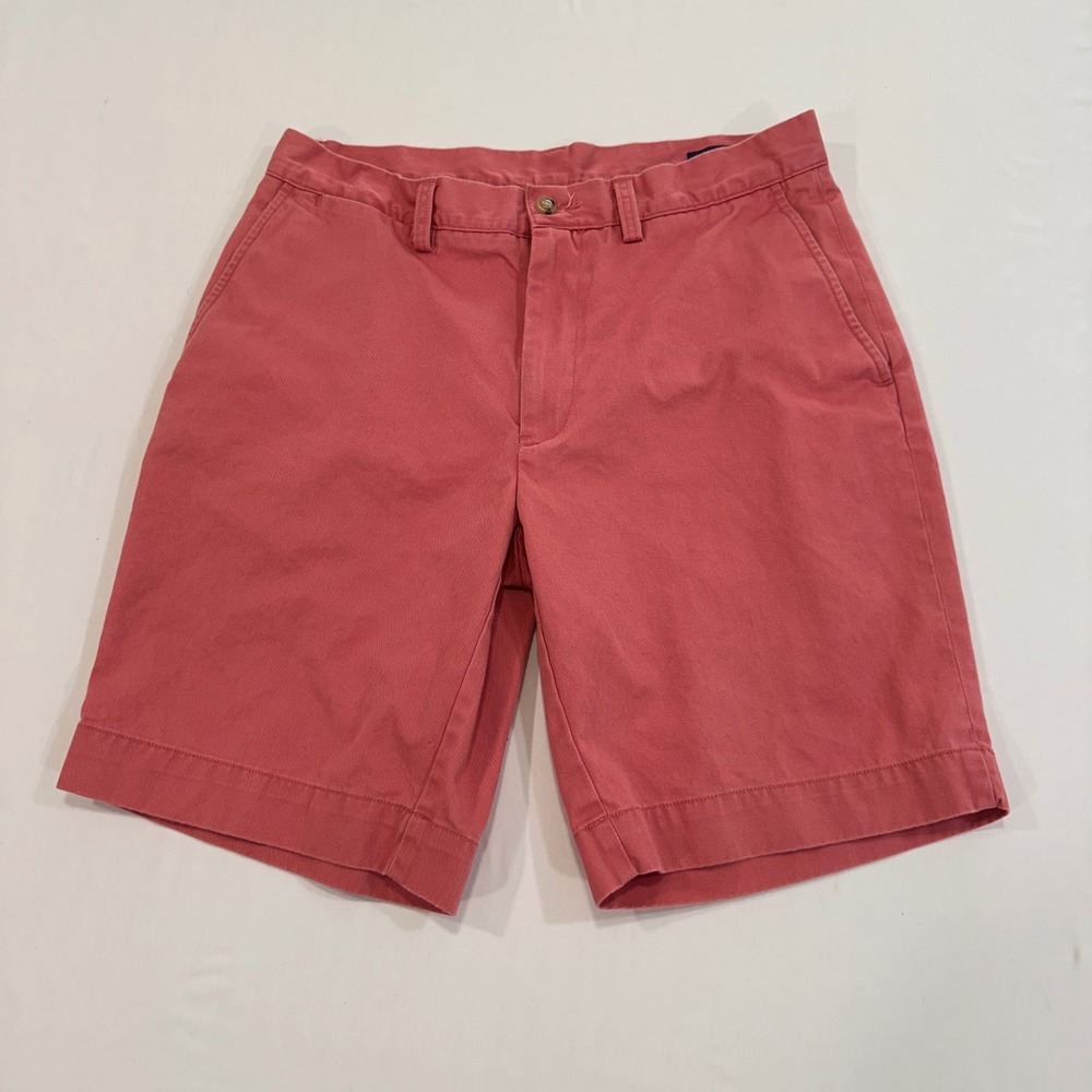 Polo Ralph Lauren Classic Fit 9" Shorts Mens 30 Pink Cotton Chino | Preppy